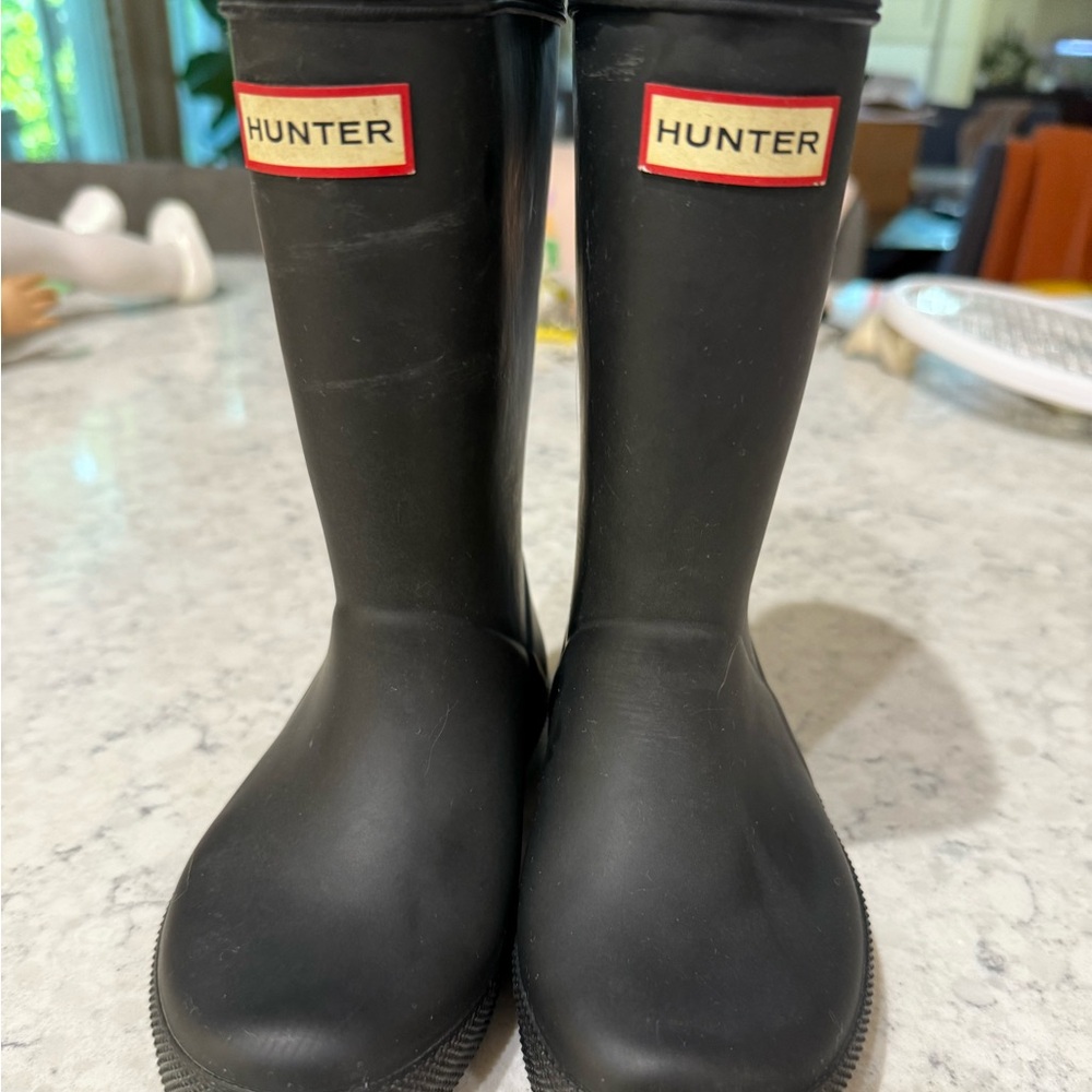 Hunter Kids Classic Black Rain Boots